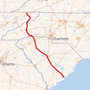 Map of I-26 System