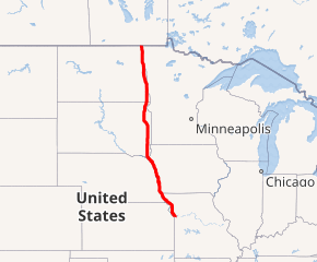 Map of I-29 System