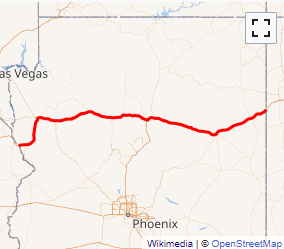Map of I-40 System