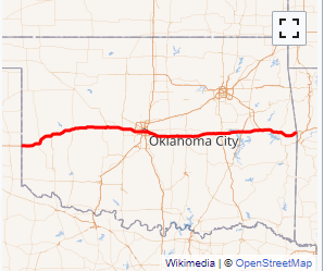Map of I-40 System