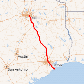 Map of I-45 System