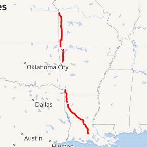 Map of I-49 System