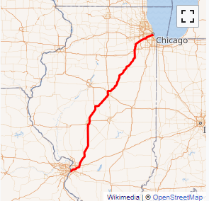Map of I-55 System