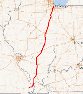 Map of I-57 System