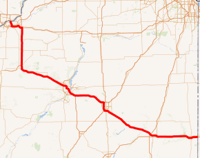 Map of I-74 System