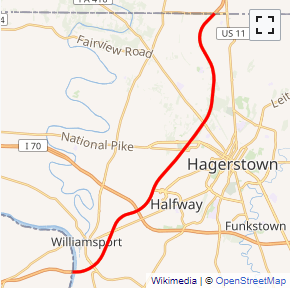Map of I-81 System
