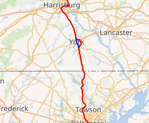 Map of I-83 System
