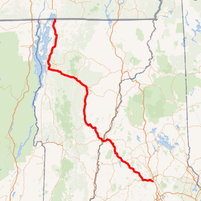 Map of I-89 System