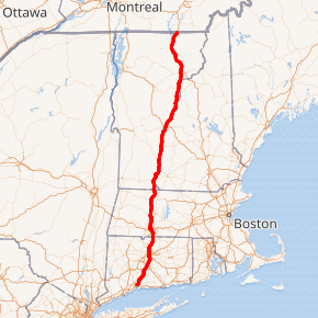 Map of I-91 System