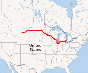 Map of I-94 System